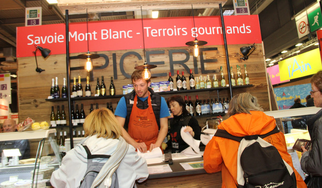 Pavillon 3 - Epicerie au SIA 2015 - © Chambre d'Agriculture Savoie Mont-Blanc