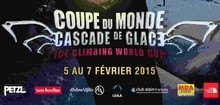 Affiche Coupe du Monde Cascade de Glace 2015 - Champagny-en-Vanoise - 