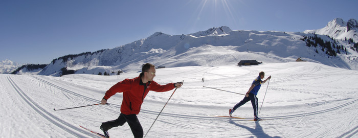 Ski nordique à Praz-de-Lys Sommand - © Savoie Mont Blanc / Lebeau