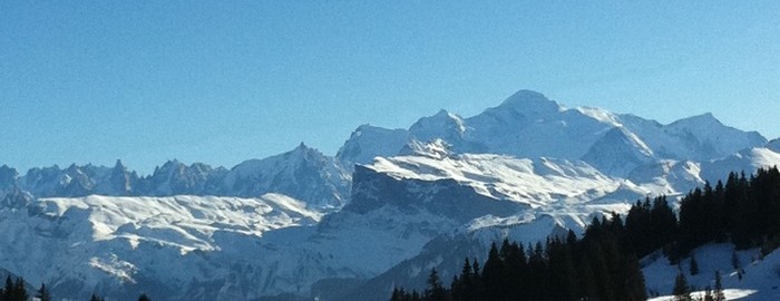 Mont Blanc depuis les Gets - F. Deperraz